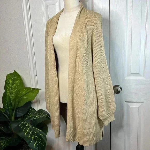 Universal Thread Women’s Open-front Cozy Knit Cardigan Color Tan Various Sizes - Picture 11 of 15